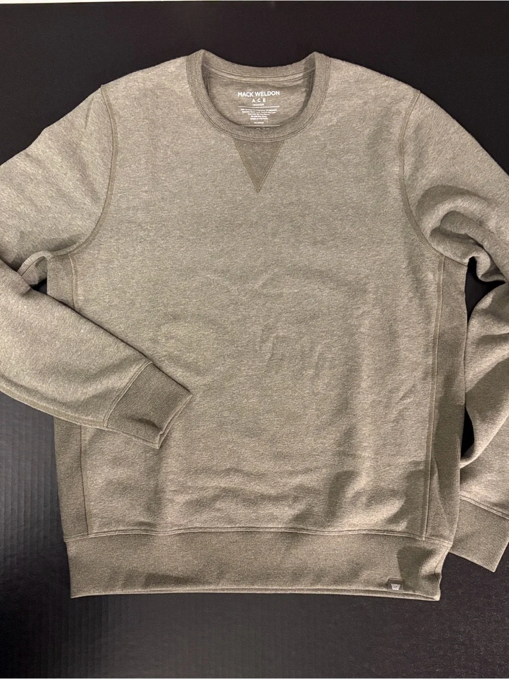 Mack Weldon Sage Heather Crewneck Sweatshirt